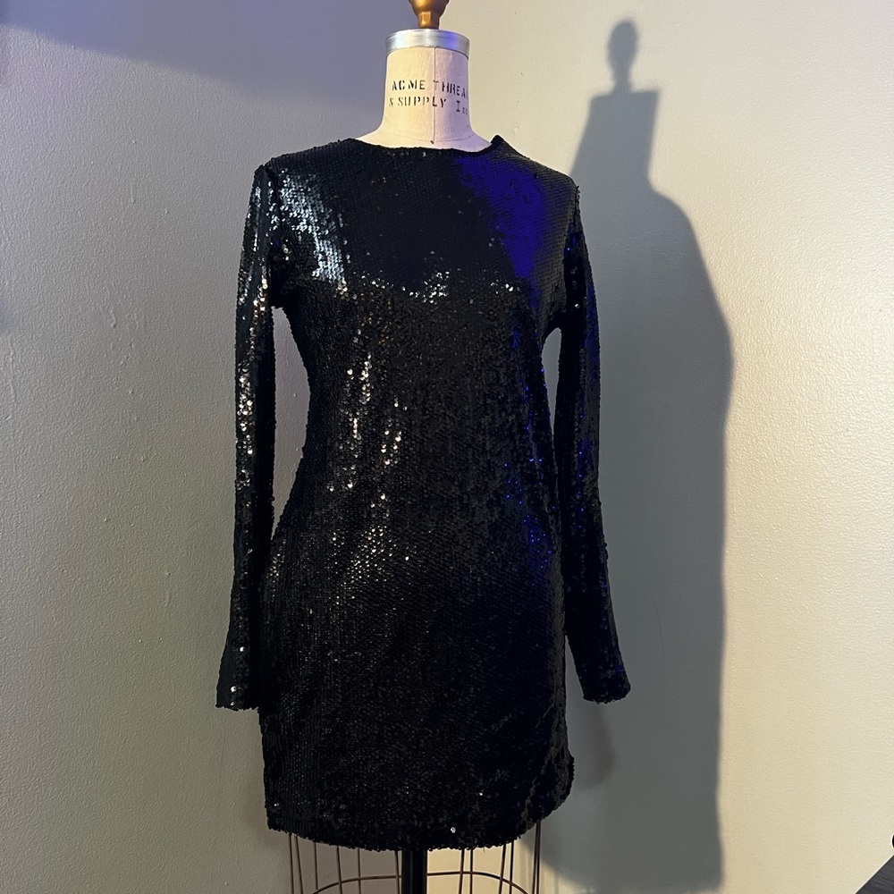 Semi-Sheer NastyGal sequin dress